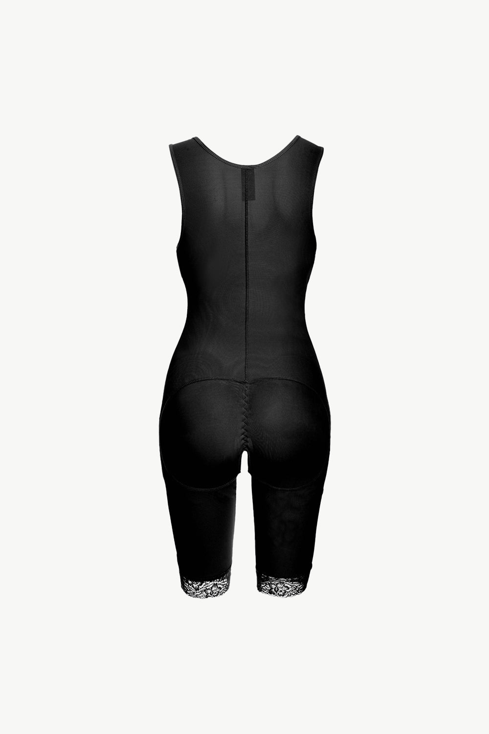 Full Size Lace Trim Shapewear with Zipper - Luxe Lane Apparel