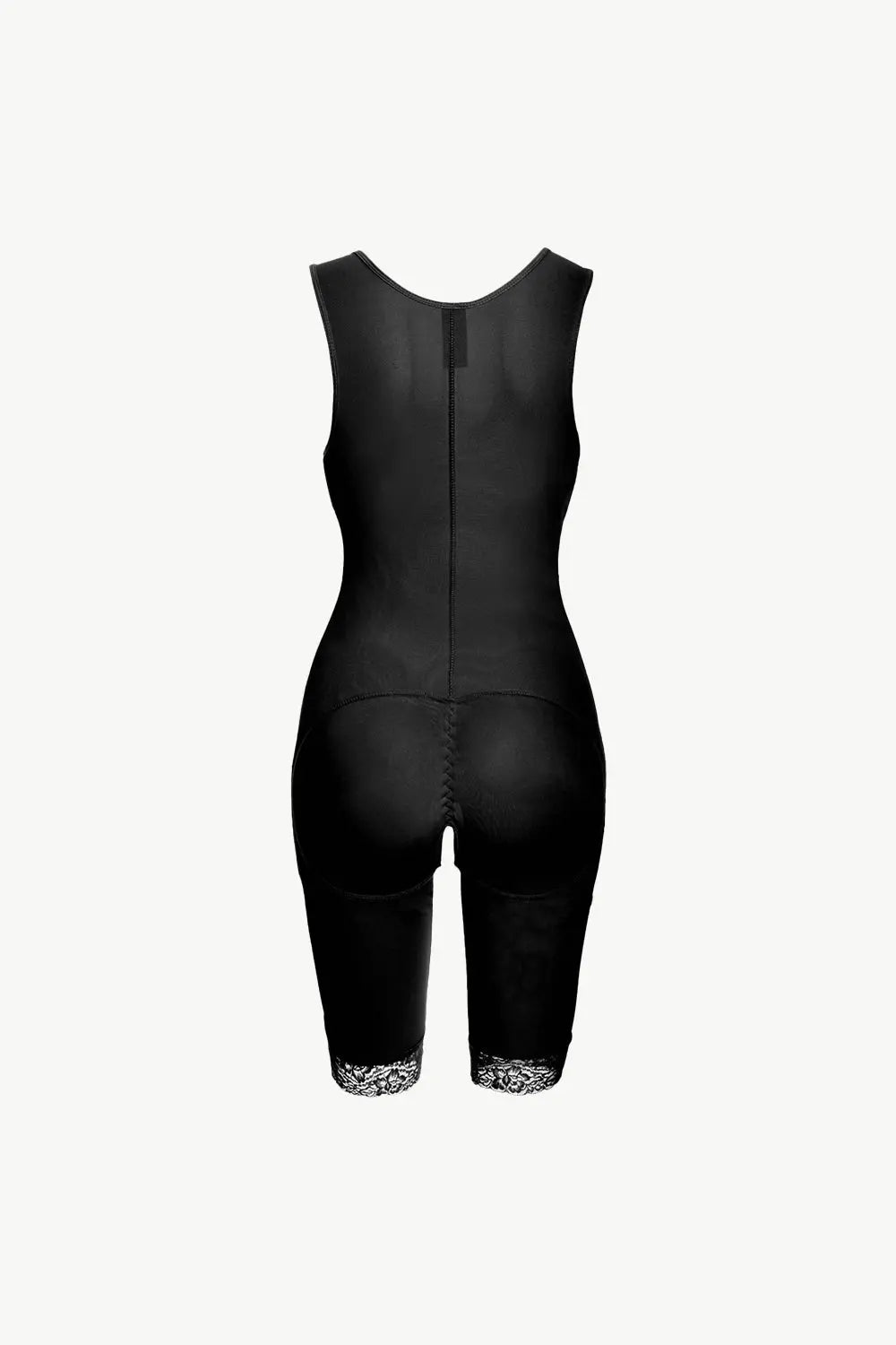 Full Size Lace Trim Shapewear with Zipper - Luxe Lane Apparel