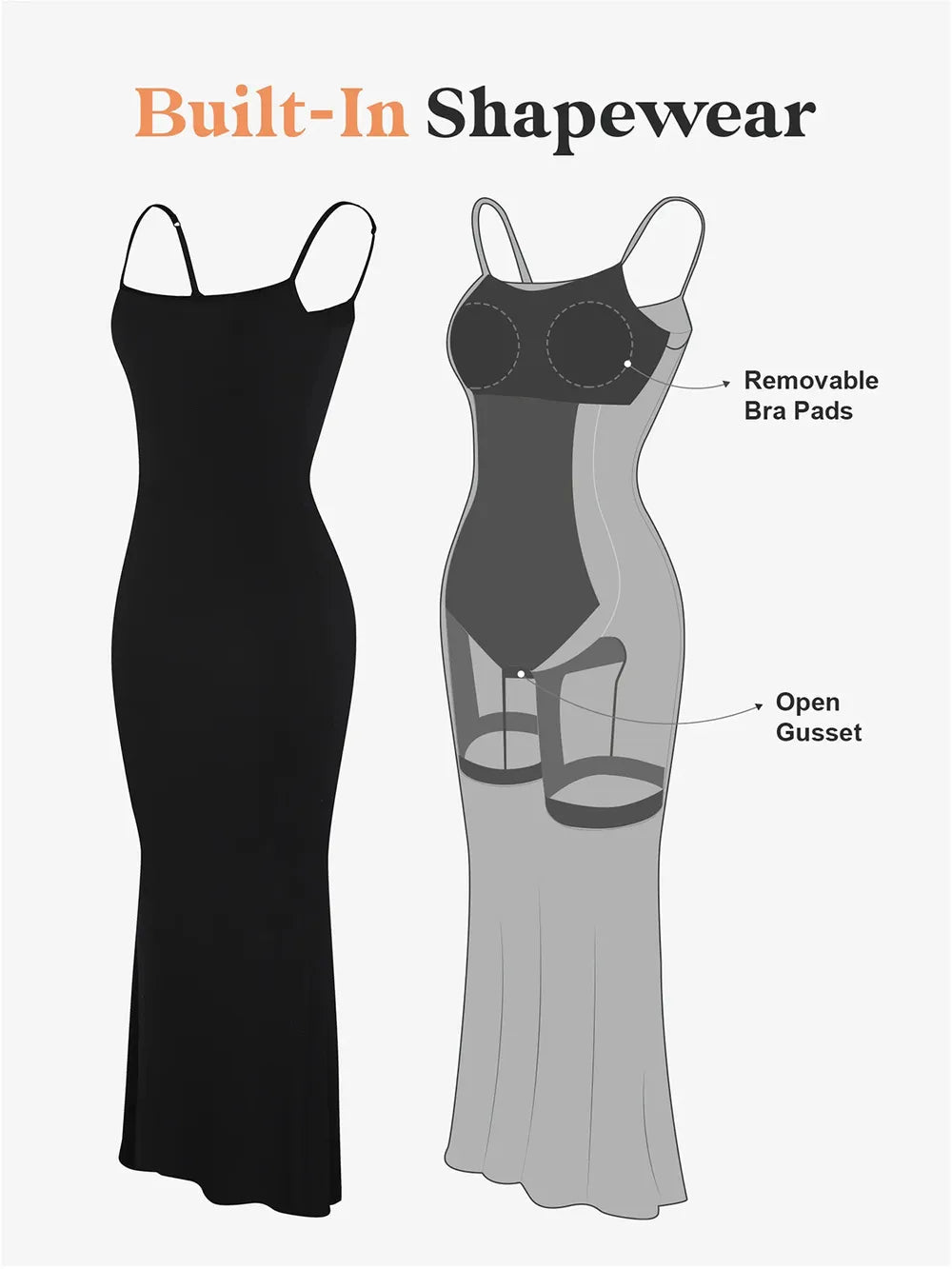 Basic Bae Built - In Shapewear Sleeveless Maxi Dress - Luxé Lane