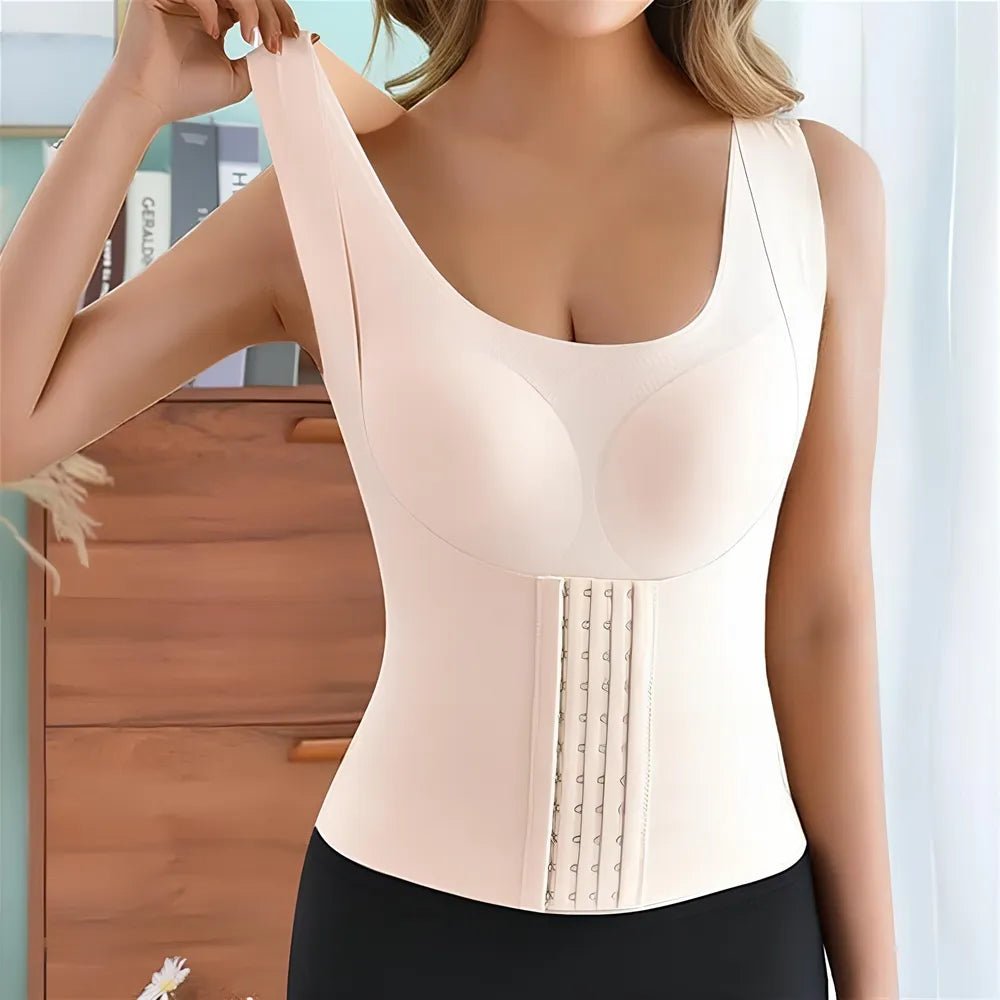 Basic Bae Scoop Neck Shapewear Tank with Removable Paddings - Luxe Lane Apparel