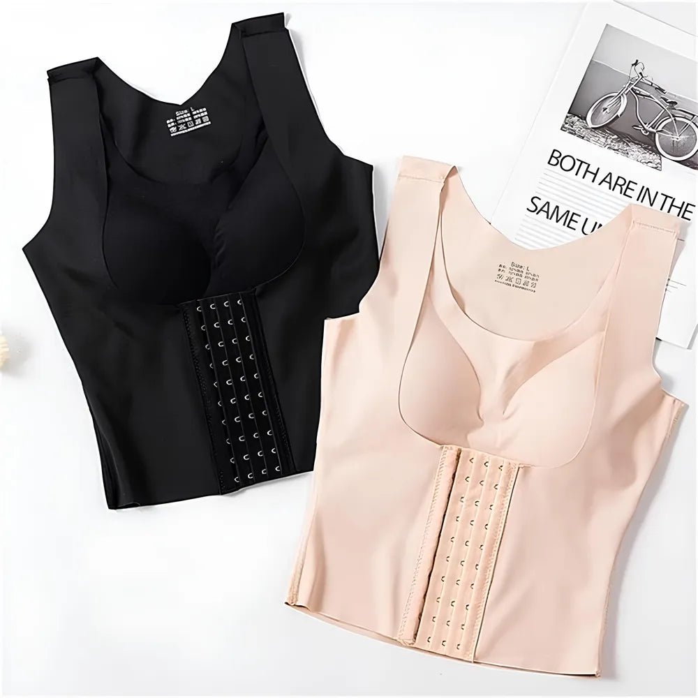 Basic Bae Scoop Neck Shapewear Tank with Removable Paddings - Luxe Lane Apparel