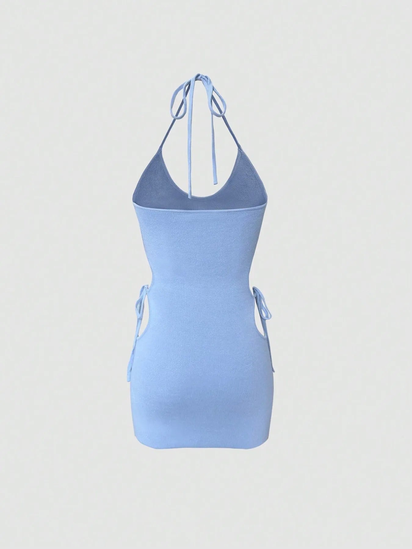 Cutout Halter Neck Mini Dress - Luxe Lane Apparel