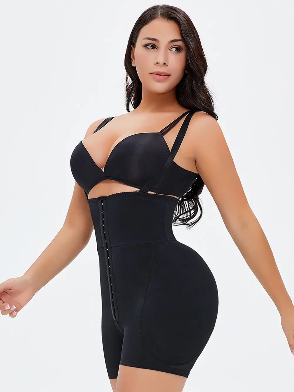 Full Size Hook - and - Eye Under - Bust Shaping Bodysuit - Luxe Lane Apparel
