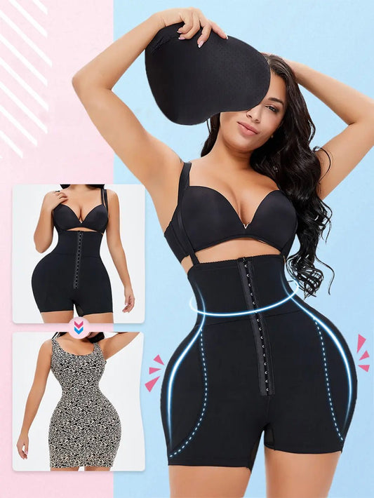 Full Size Hook - and - Eye Under - Bust Shaping Bodysuit - Luxe Lane Apparel