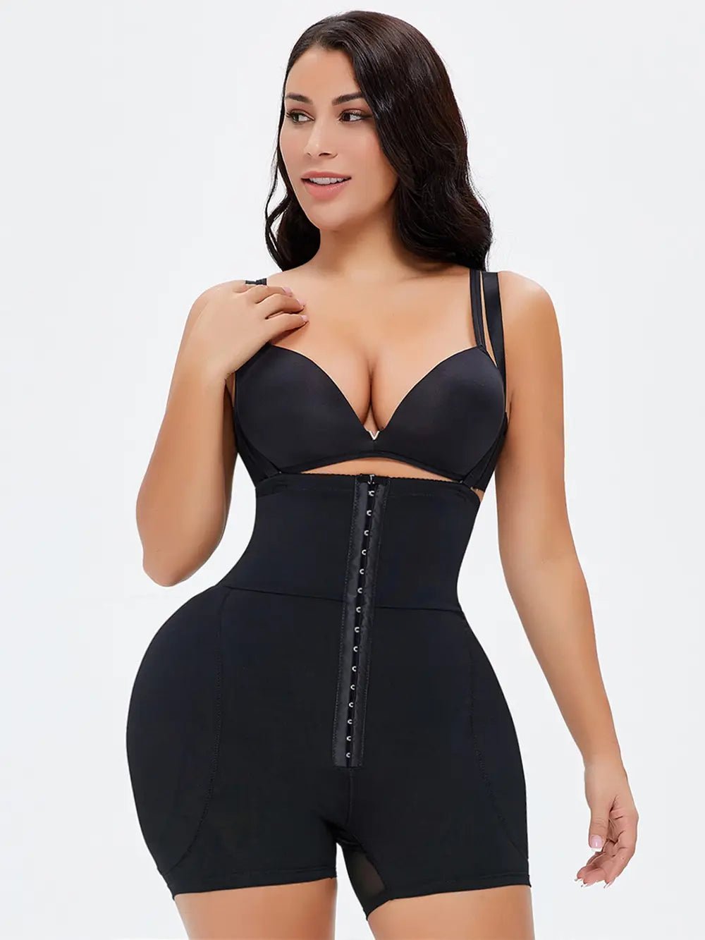 Full Size Hook - and - Eye Under - Bust Shaping Bodysuit - Luxe Lane Apparel