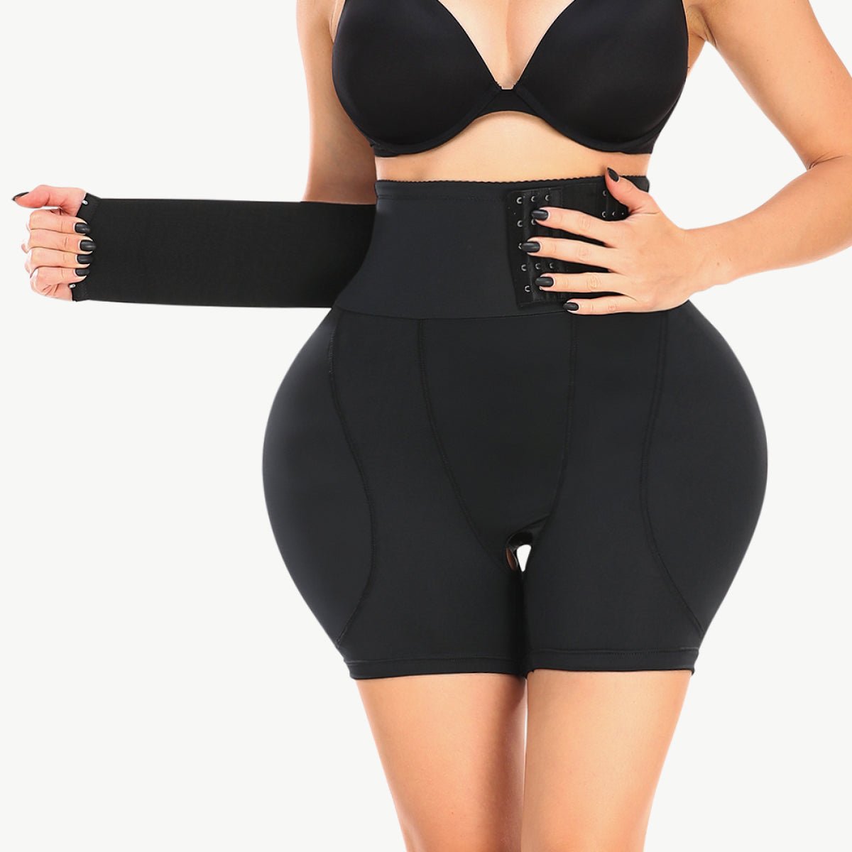 Full Size Removable Pad Shaping Shorts - Luxe Lane Apparel