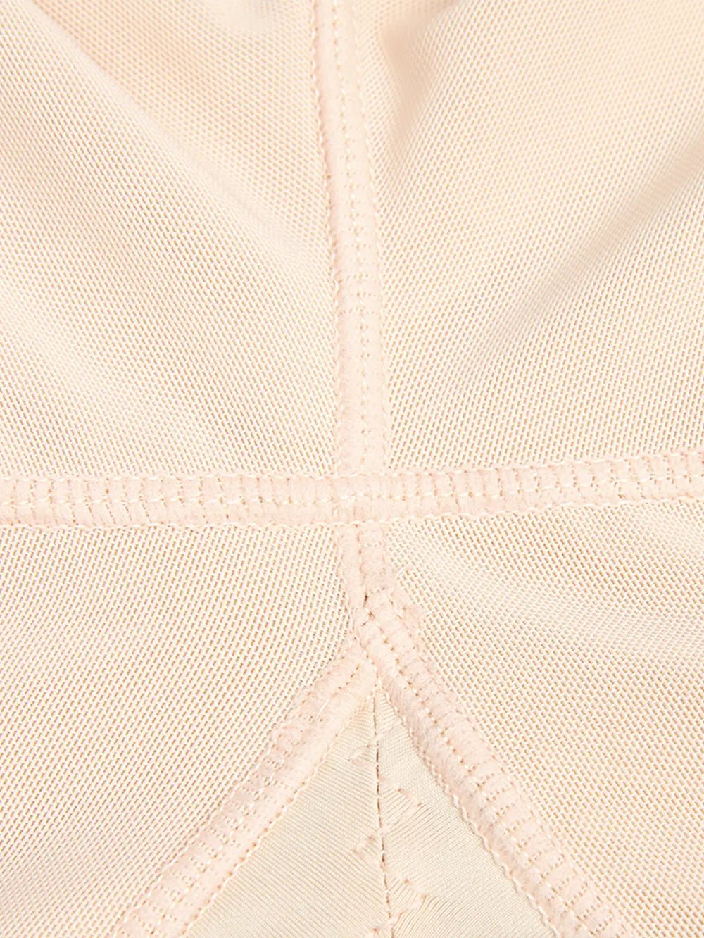 Full Size Zip Up Lace Detail Long Sleeve Shapewear - Luxe Lane Apparel