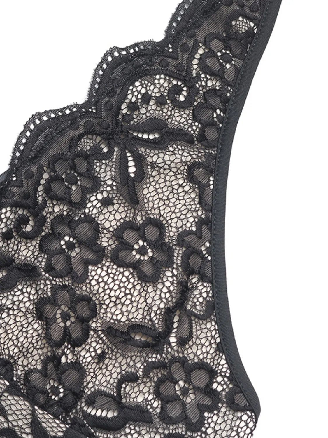 Lace Halter Neck Bodysuit - Luxe Lane Apparel