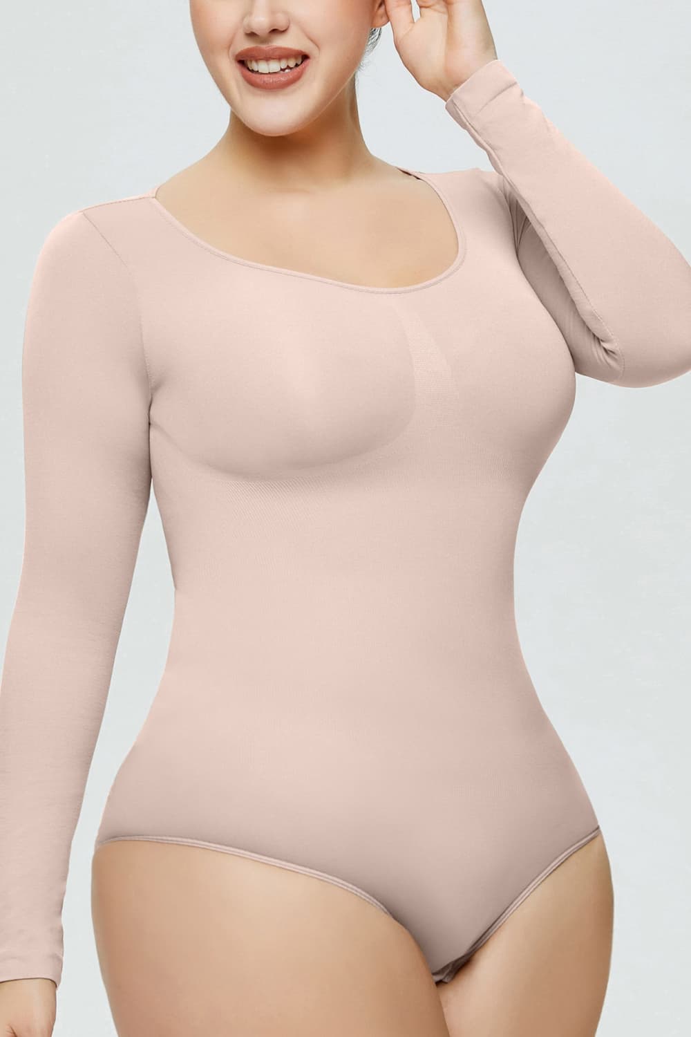 Long Sleeve Shaping Bodysuit - Luxe Lane Apparel