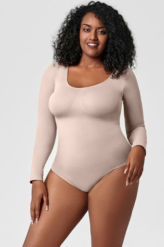Long Sleeve Shaping Bodysuit - Luxe Lane Apparel