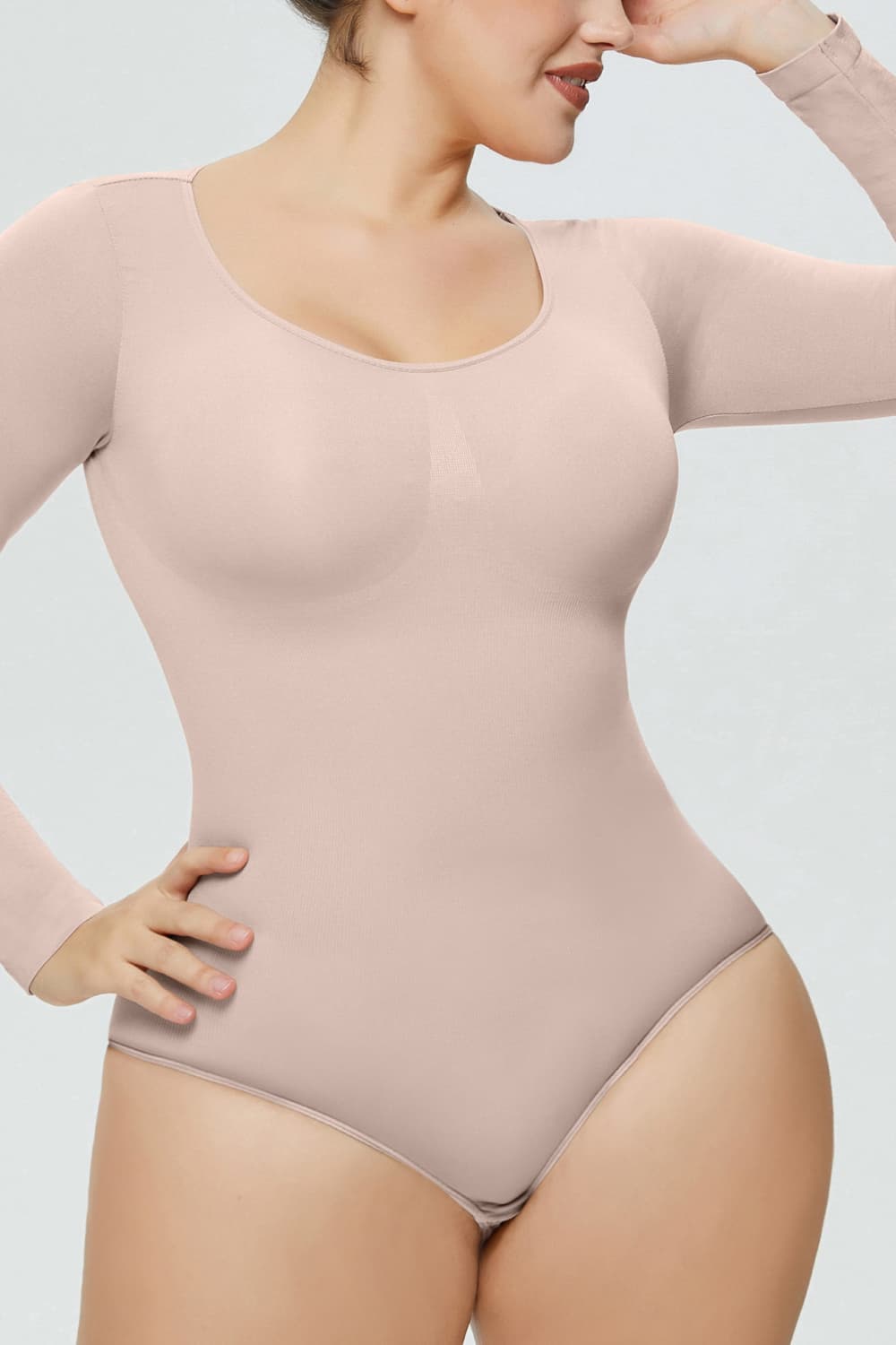 Long Sleeve Shaping Bodysuit - Luxe Lane Apparel
