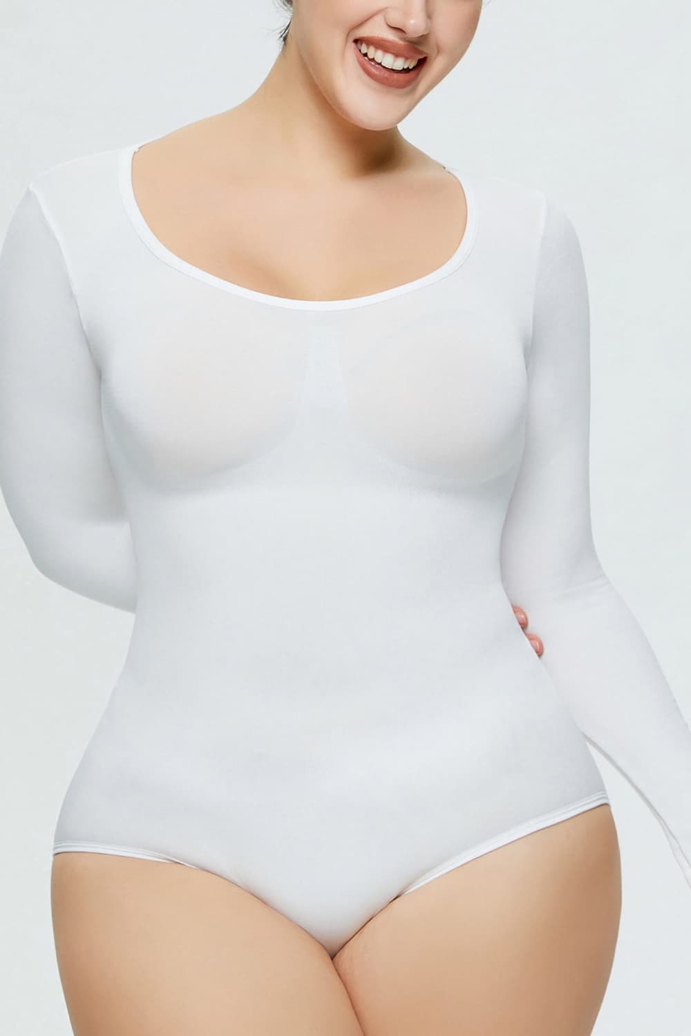 Long Sleeve Shaping Bodysuit - Luxe Lane Apparel