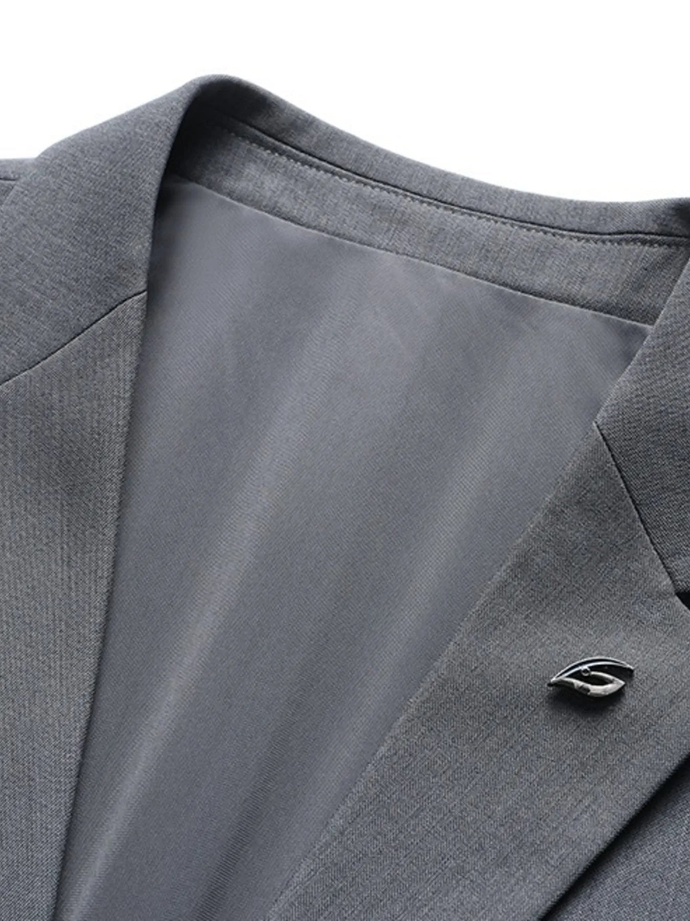 Men's Lapel Collar Long Sleeve Blazer - Luxé Lane