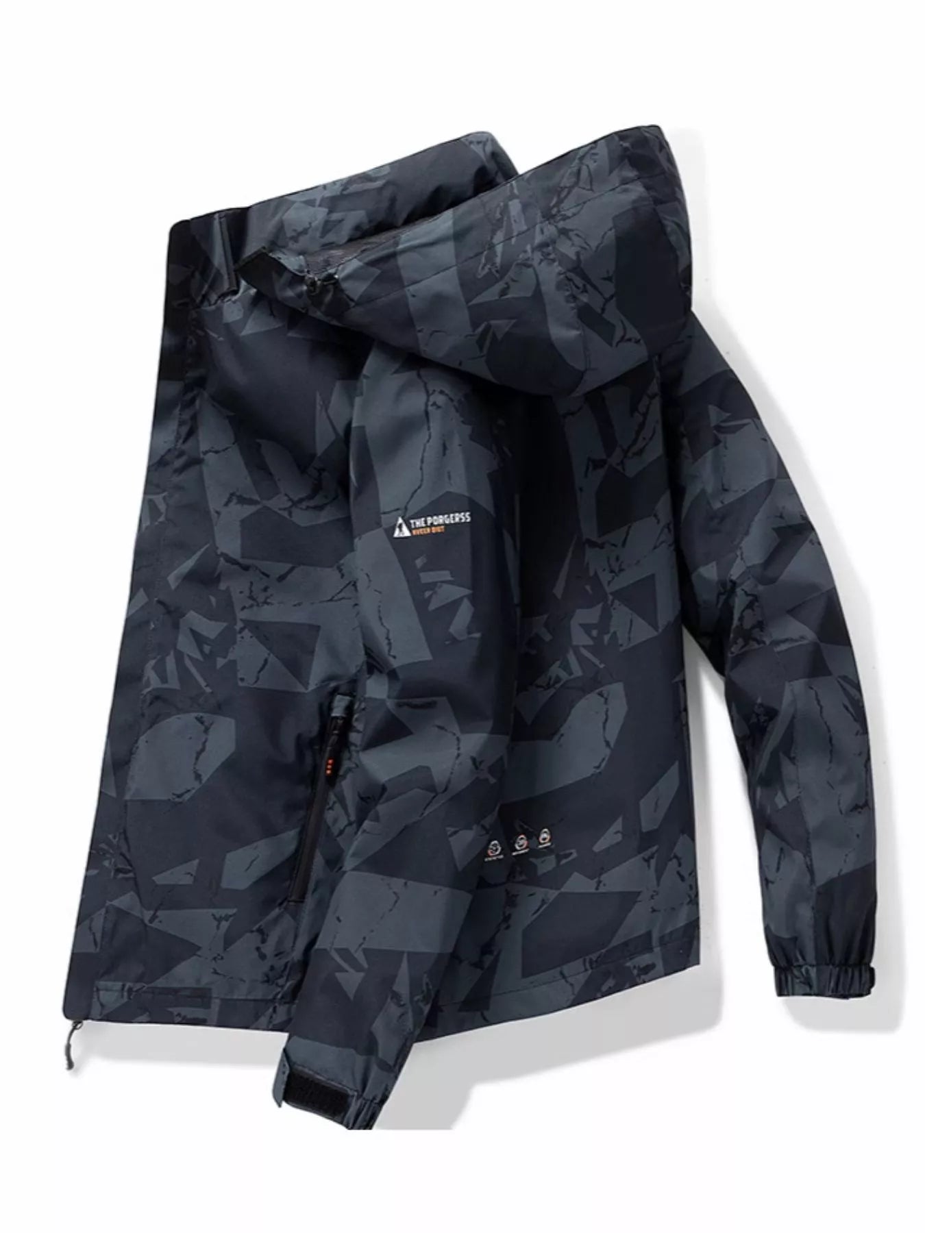 Men's Plus Size Camouflage Waterproof Outdoor Jacket - Luxé Lane
