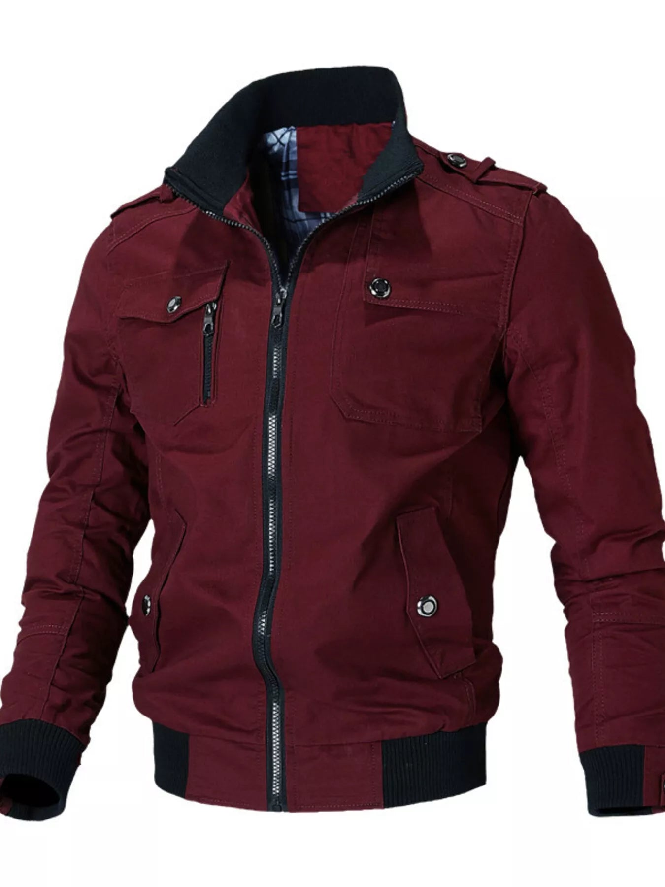 Men's Plus Size Casual Zip Up Lightweight Jacket - Luxé Lane