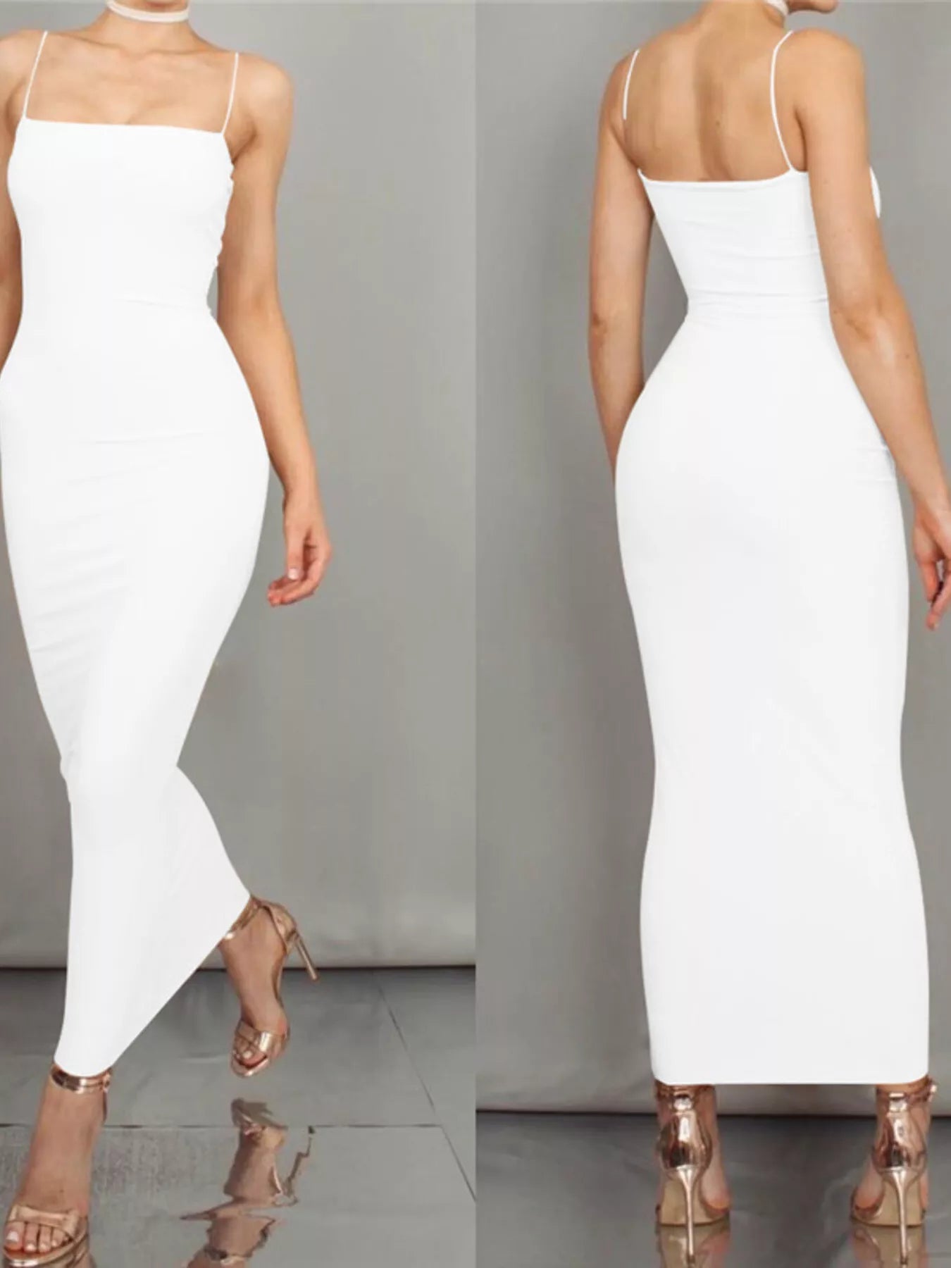 Sleeveless Bodycon Midi Dress - Luxe Lane Apparel