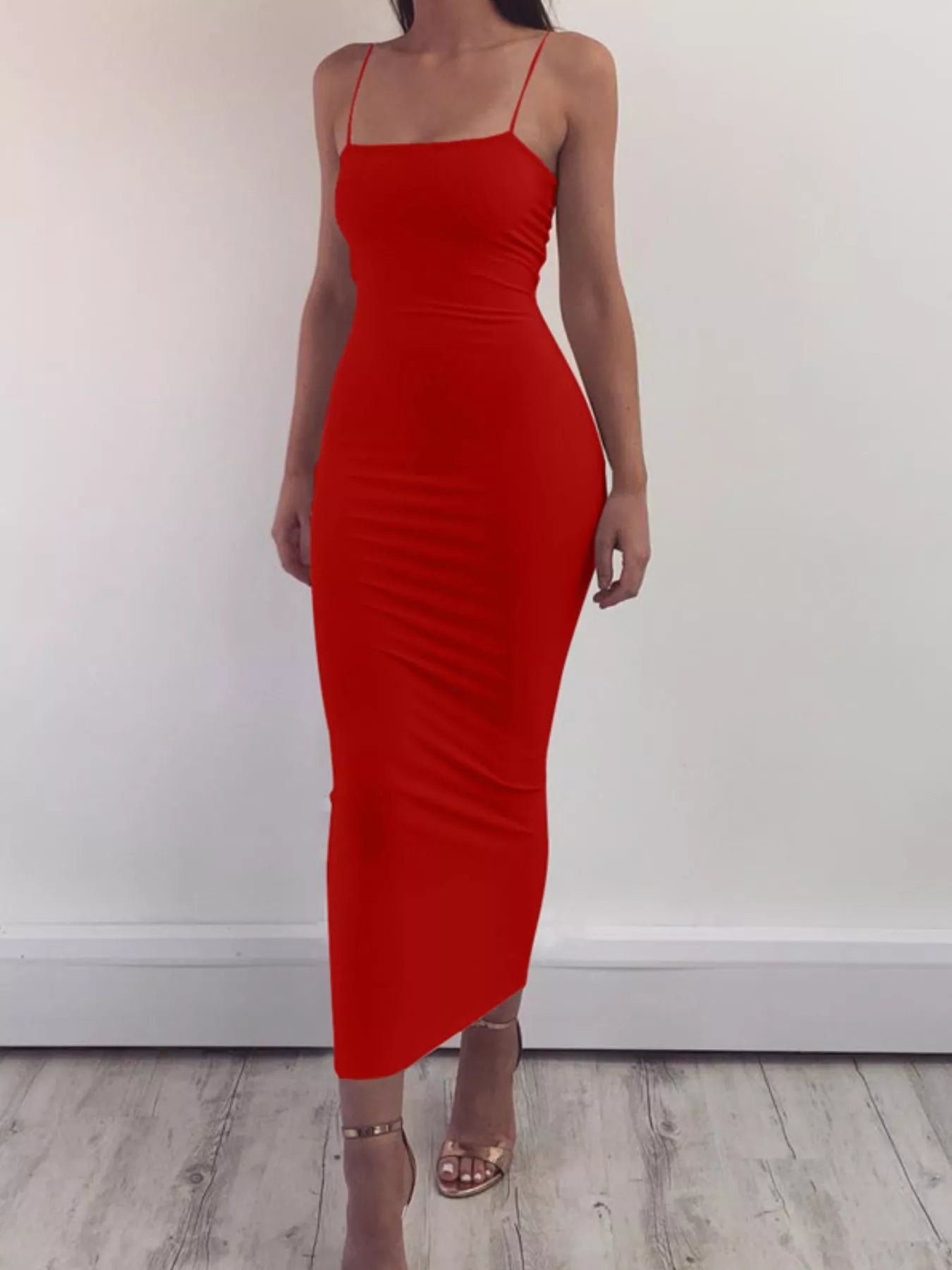 Sleeveless Bodycon Midi Dress - Luxe Lane Apparel