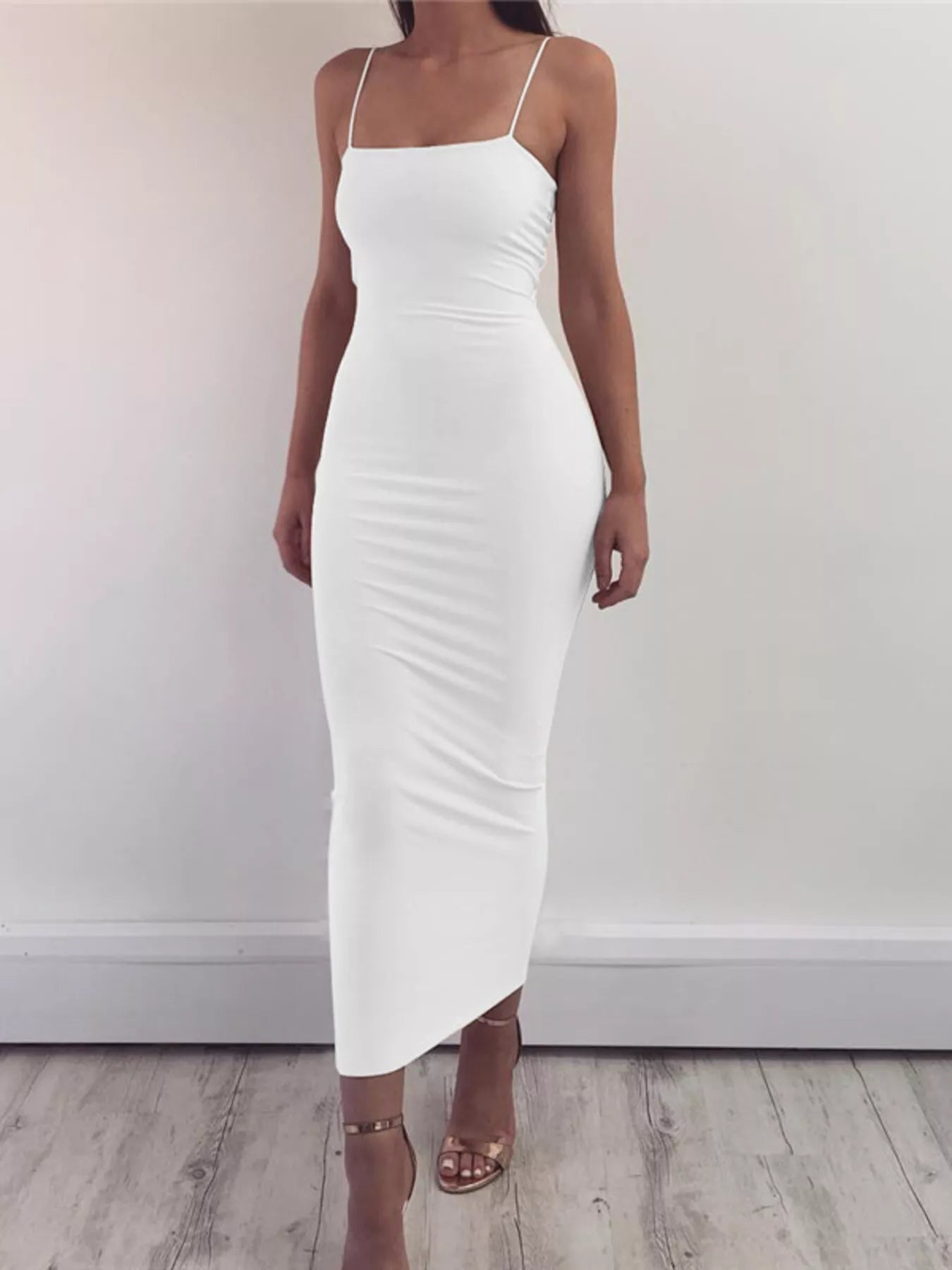 Sleeveless Bodycon Midi Dress - Luxe Lane Apparel