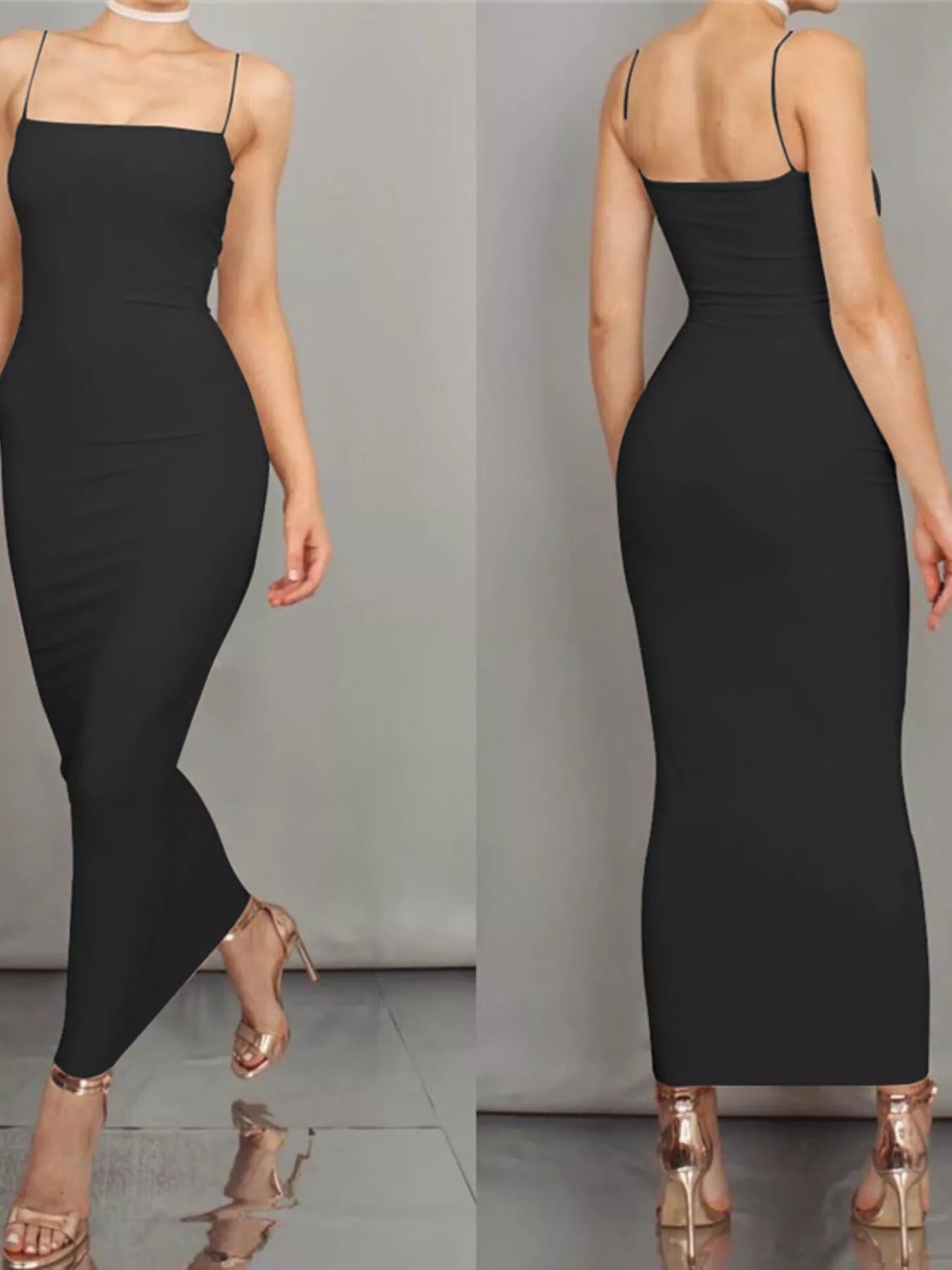 Sleeveless Bodycon Midi Dress - Luxe Lane Apparel