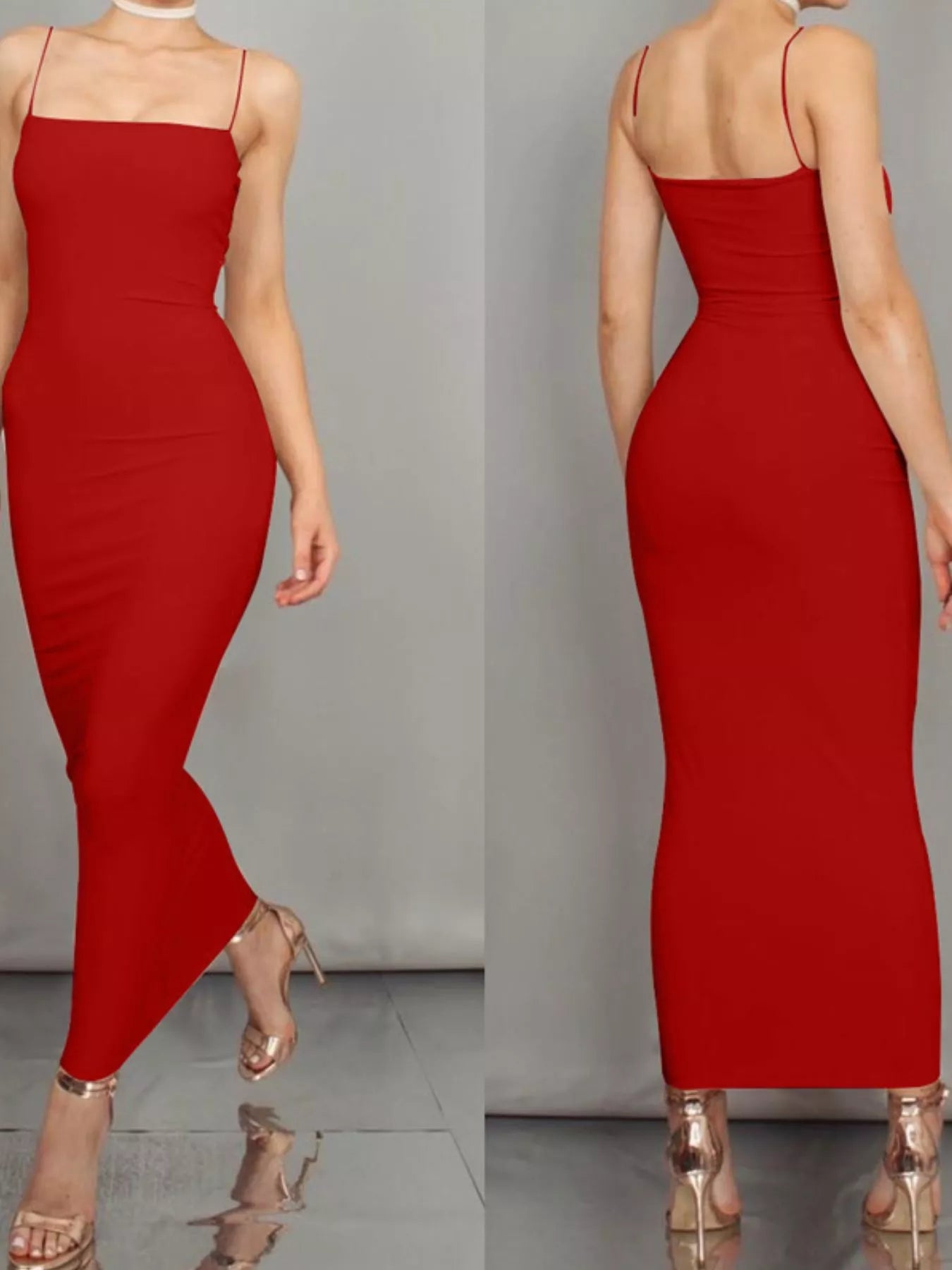 Sleeveless Bodycon Midi Dress - Luxe Lane Apparel
